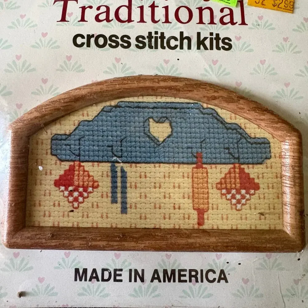 Baker's Rack Vintage Counted Cross Stitch Kit by Country Traditional - 1980s